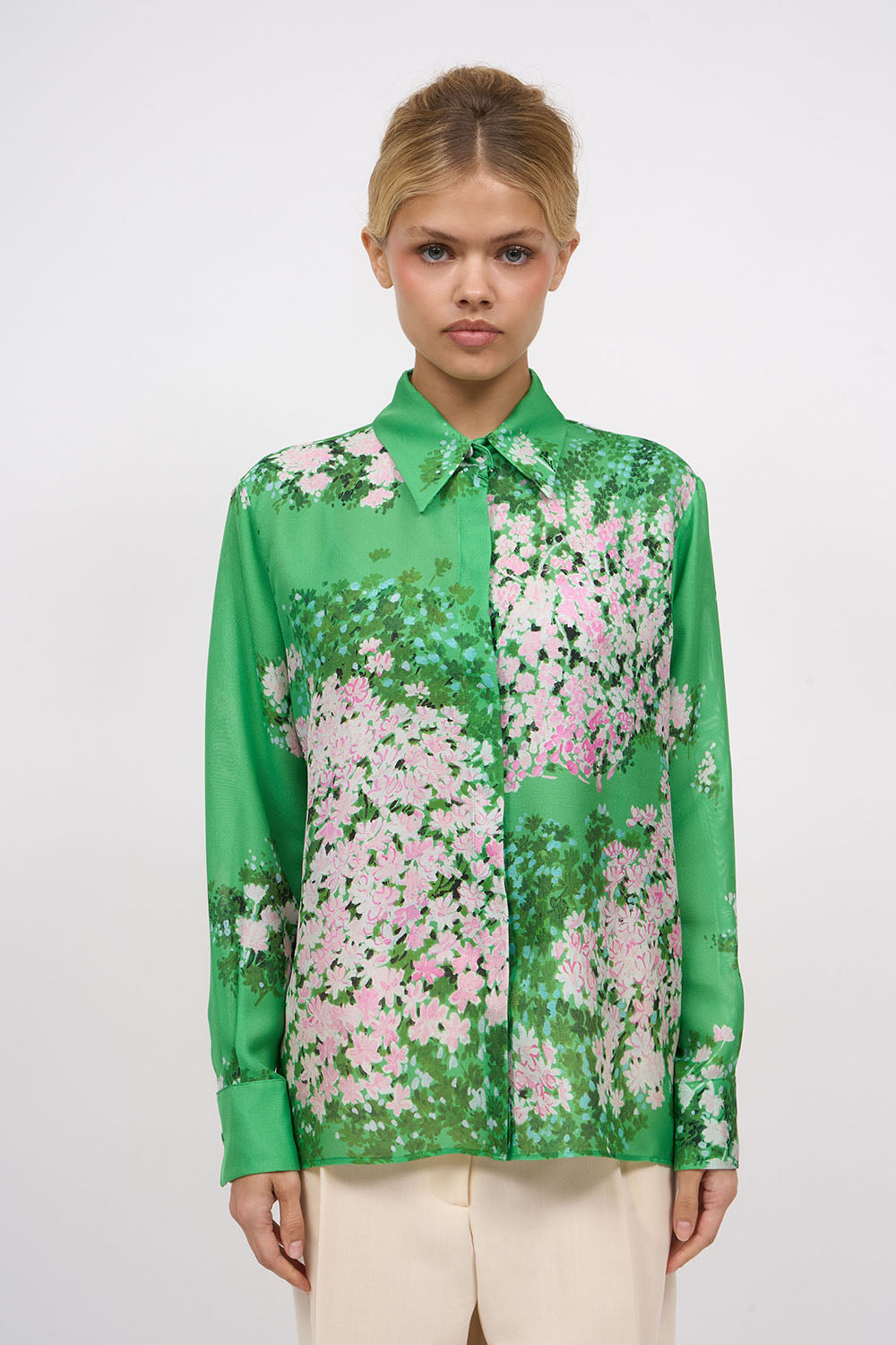 Paul & Joe Gladice chemise gazar soie imprimée fluide