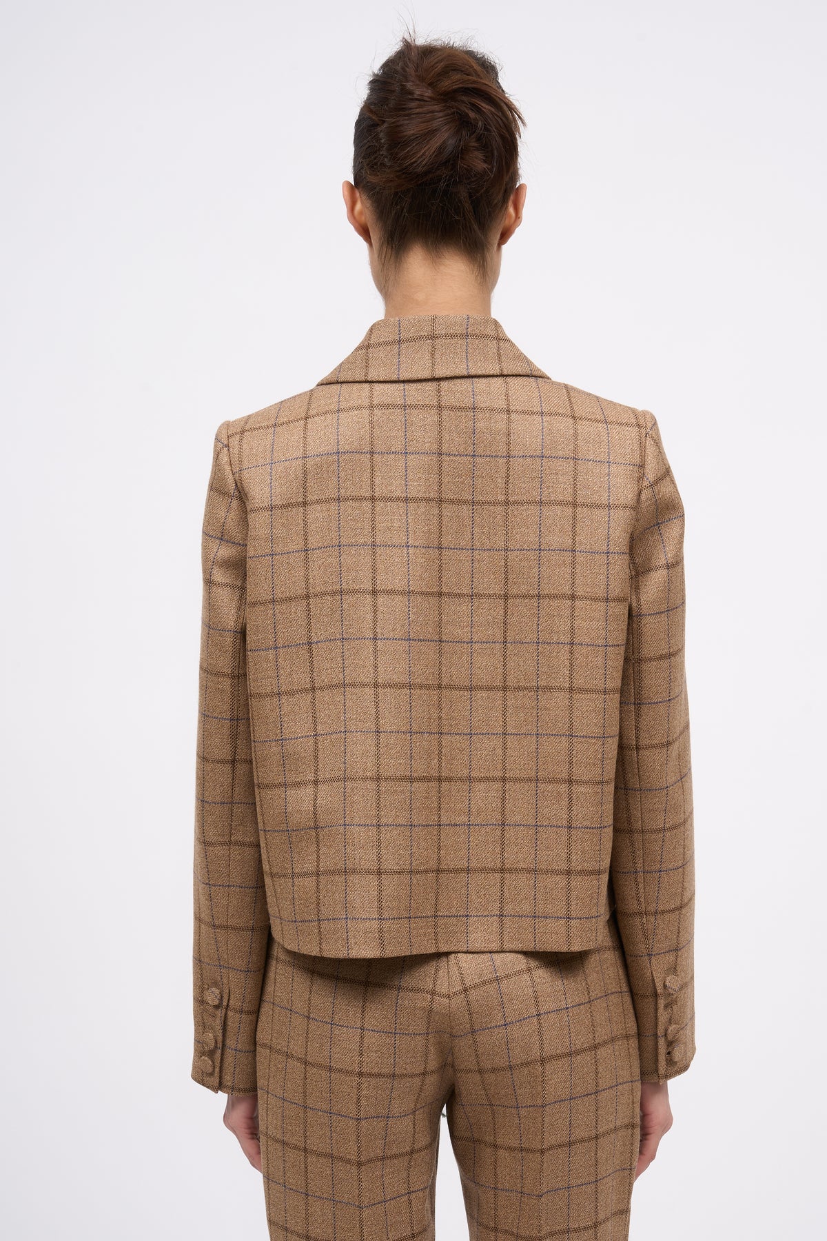 Paul & Joe Franka veste courte carreaux laine vierge