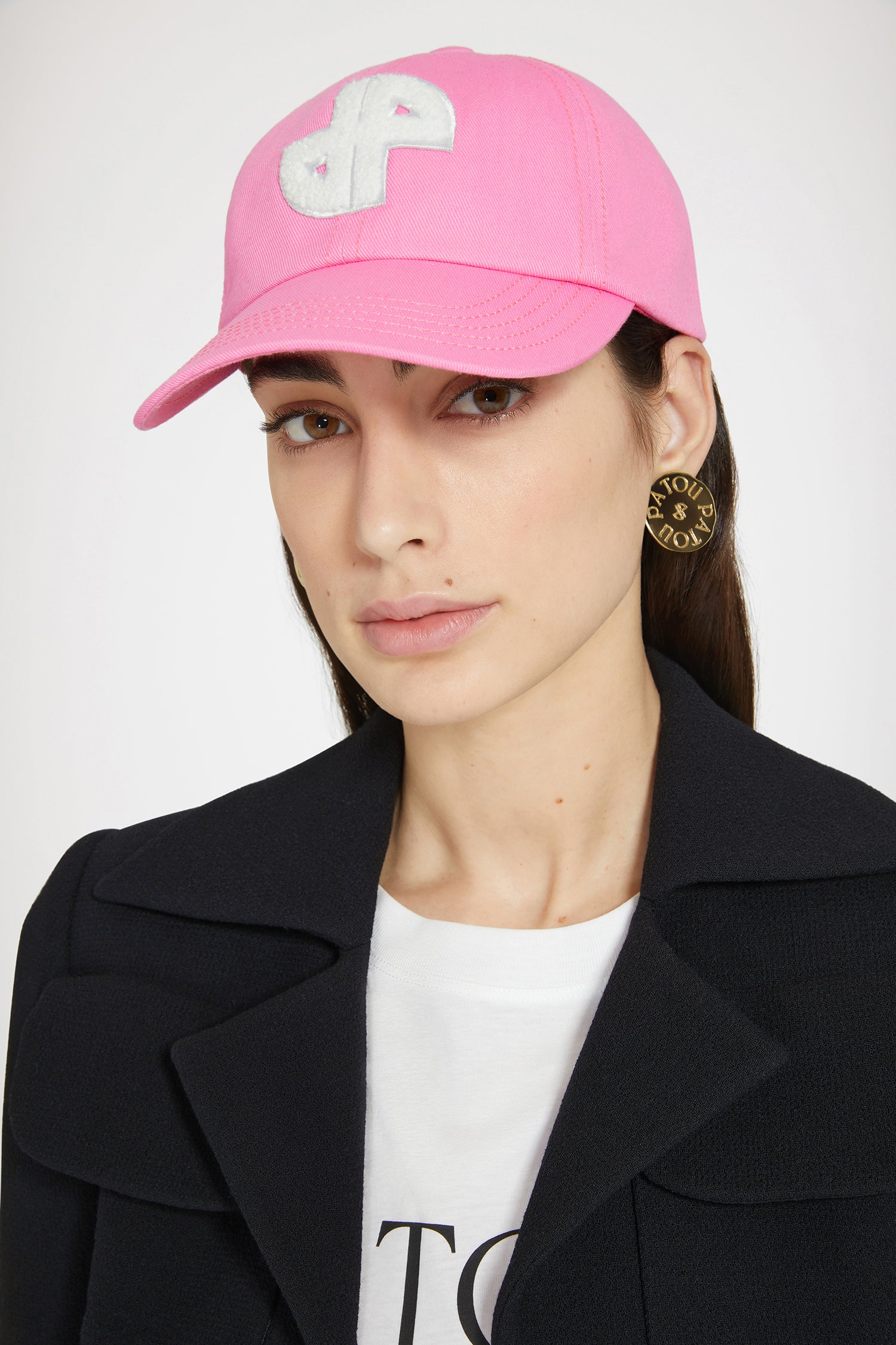 Patou Accessories P24AC063 casquette rose coton S