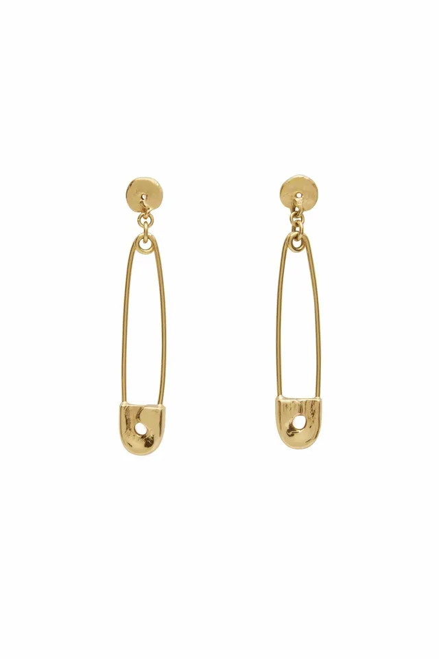 Alemäis Atomic Pin boucles d’oreilles laiton doré taille unique