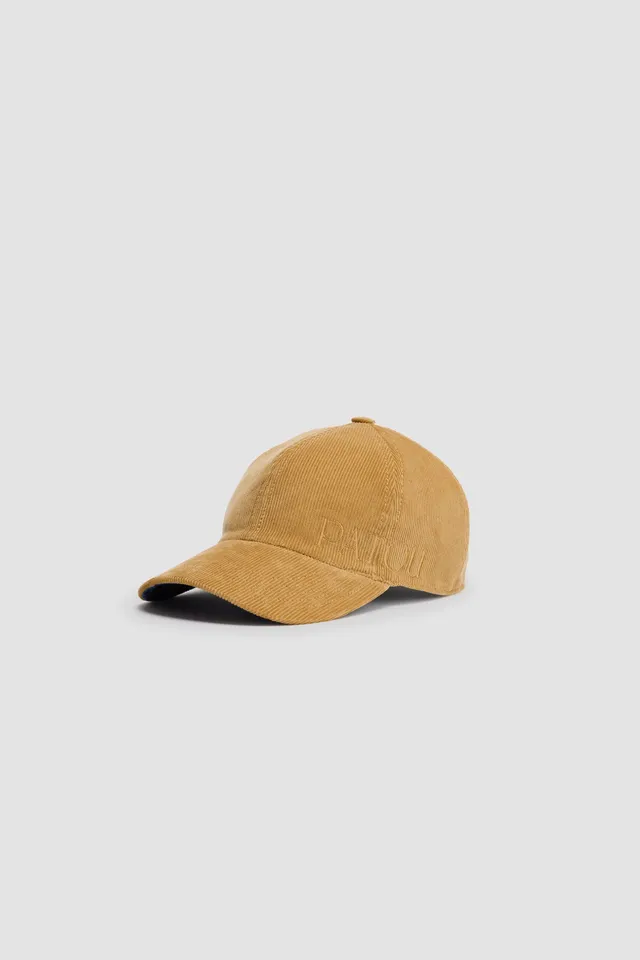 Patou H24AC0630200299G casquette velours coton doré