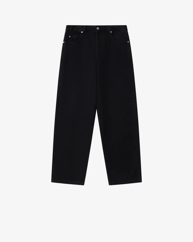 Isabel Marant Jorjey jean loose noir délavé coton