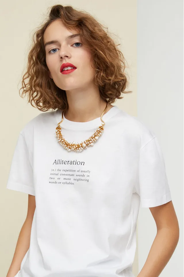 Patou P20JW0041000299G collier or perles eau douce TU