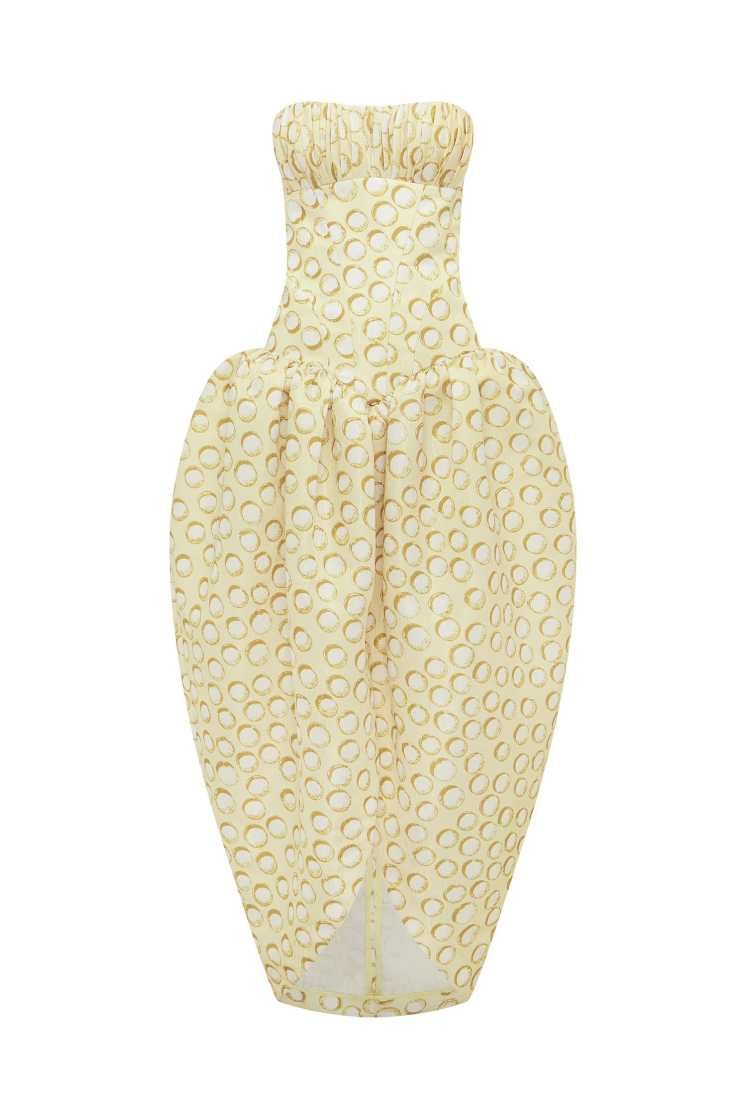 Alemäis Paula Gown robe bustier sculptée à pois