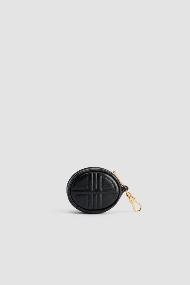 Patou Mini JP SL003 pochette cuir noir écouteurs