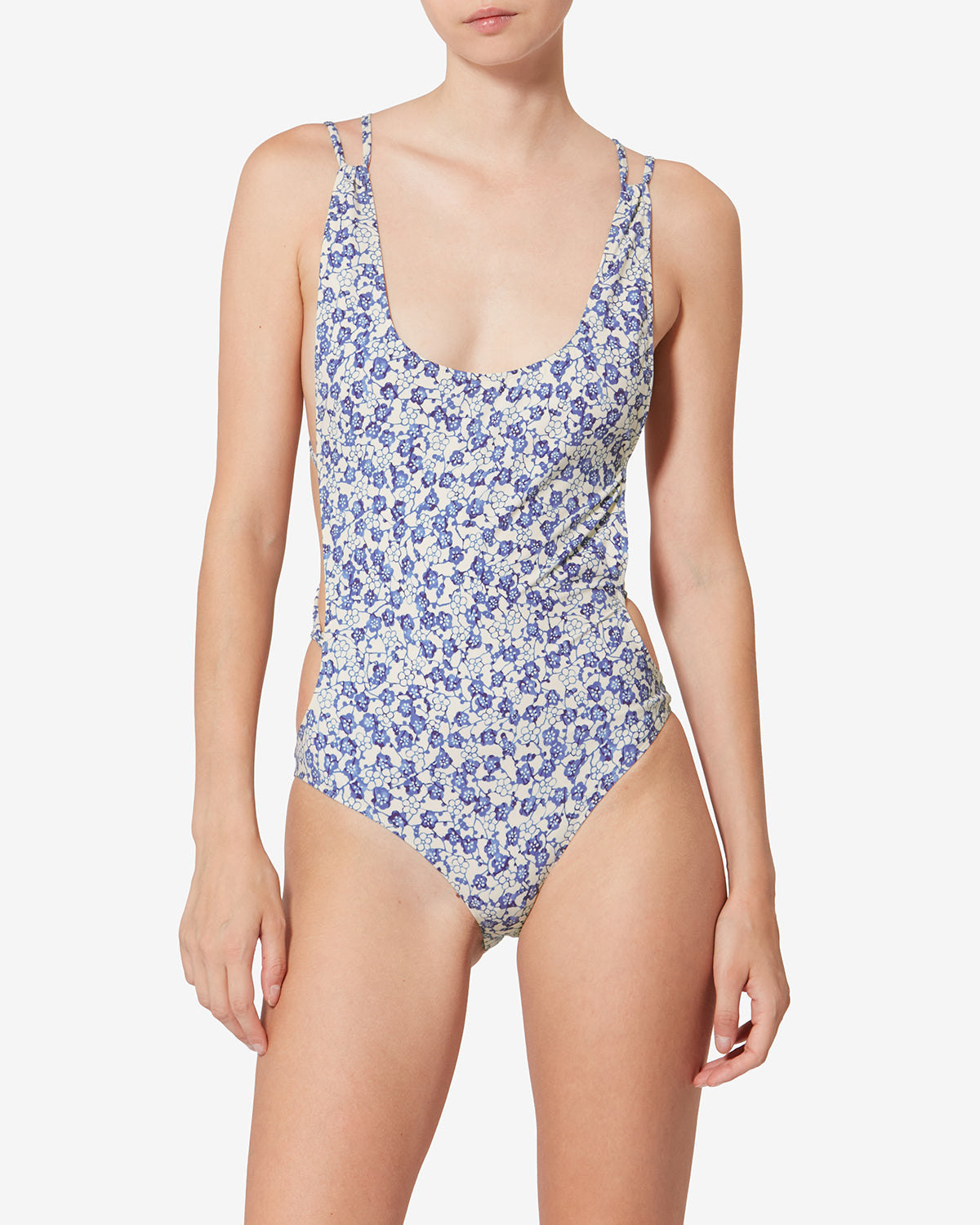 Isabel Marant Tenisia maillot 1 pièce bleu floral 34-44