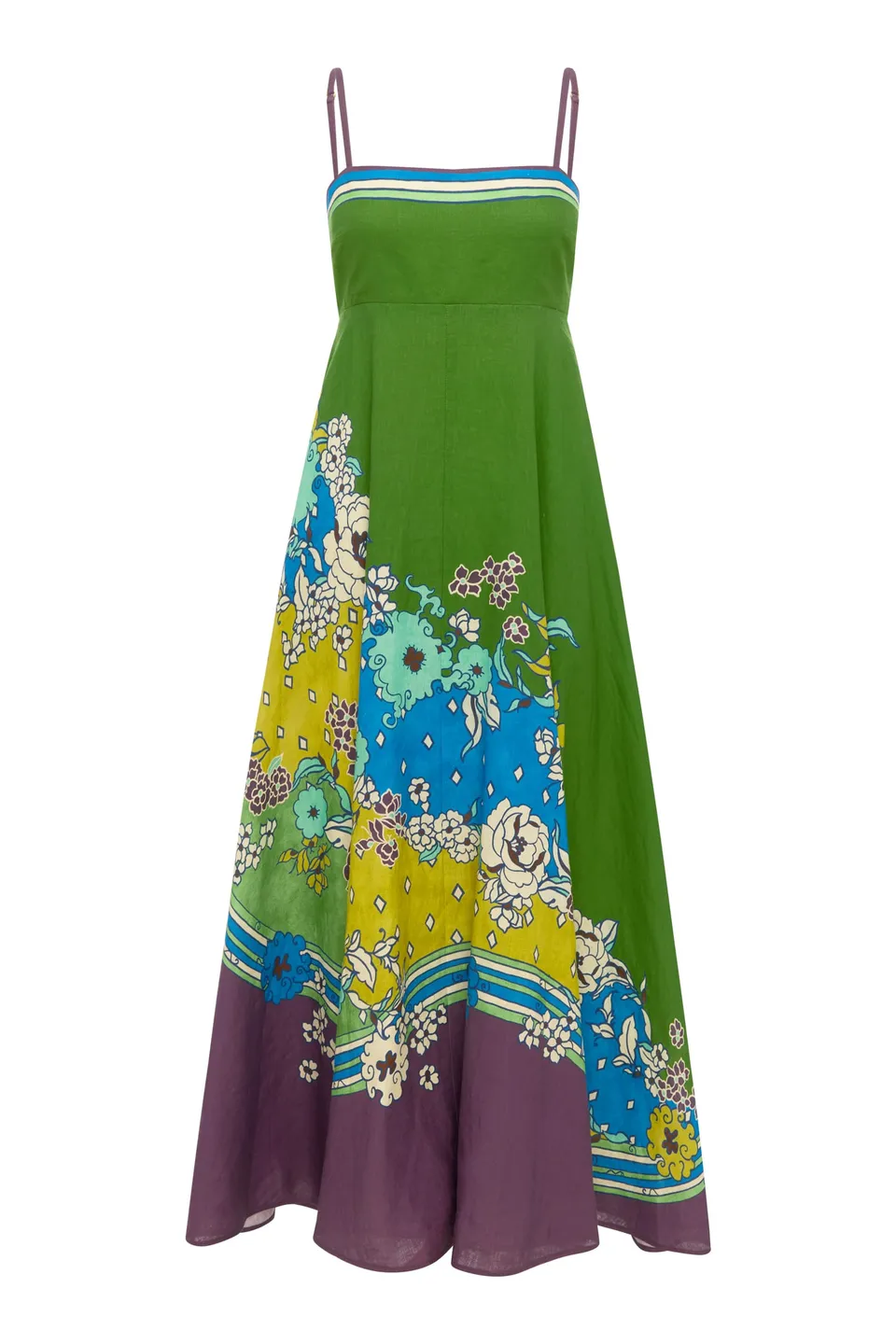 Alemäis Nanci Sundress robe lin midi taille 6