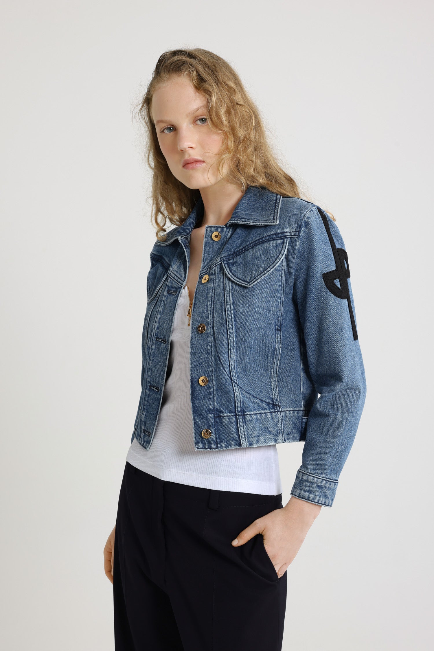 Patou OU001 veste jean Heritage Blue Wash coton