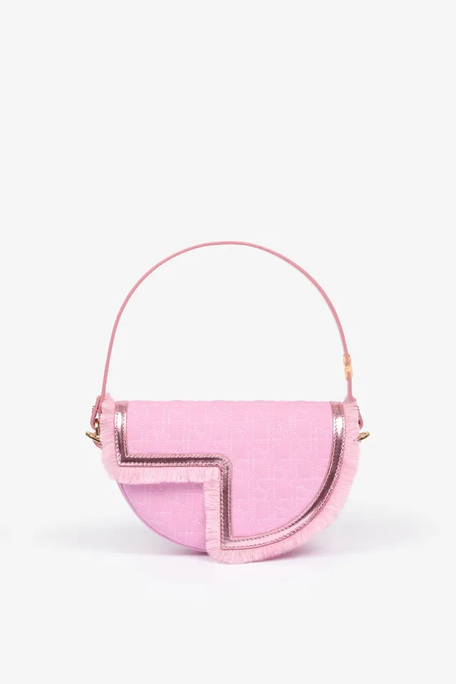 Patou BA007 sac Petit Patou Sita denim rose 20 cm