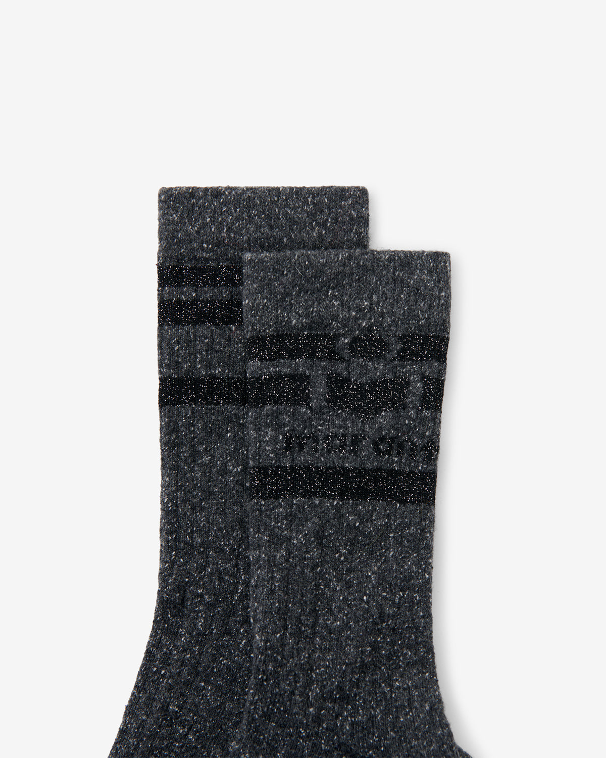 Isabel Marant Valiby Chaussettes Anthracite Scintillantes