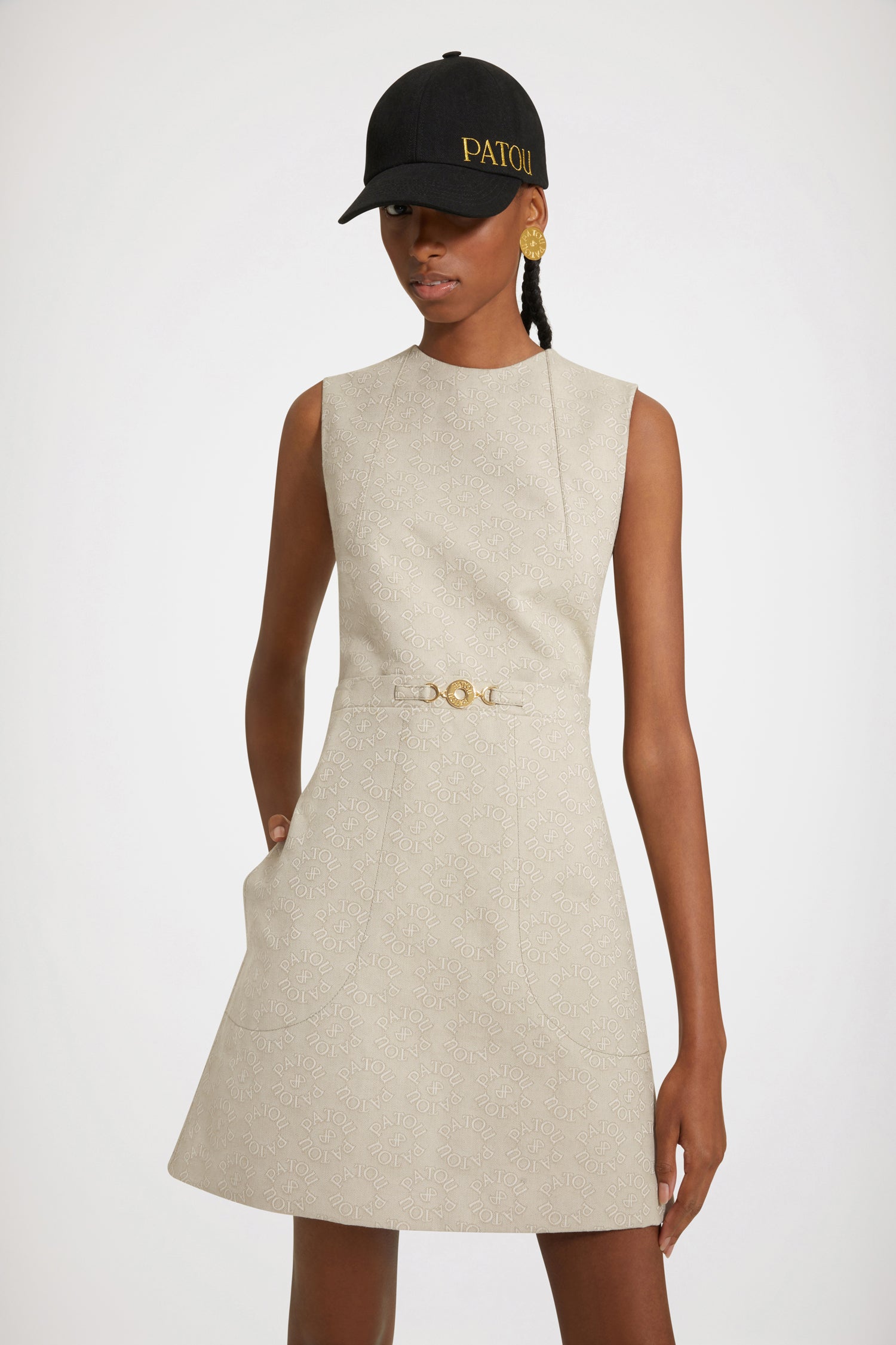 Patou DR10401335100 robe jacquard coton bio Medallion