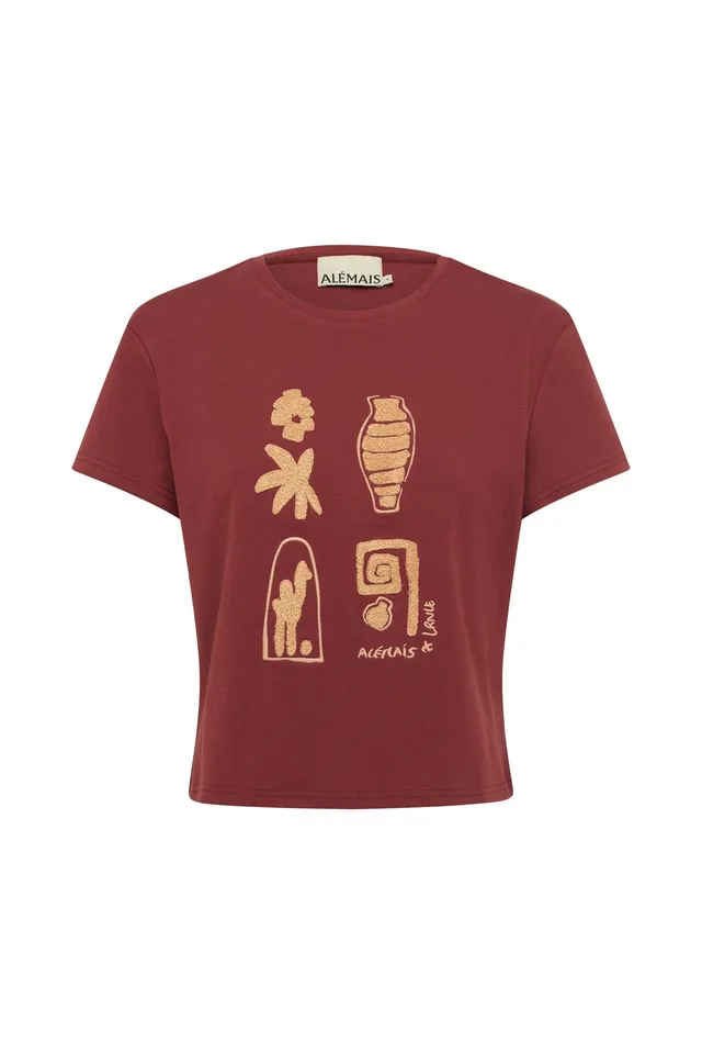 Alemais Laurence Chenille tee-shirt ajusté XS-XXL brodé