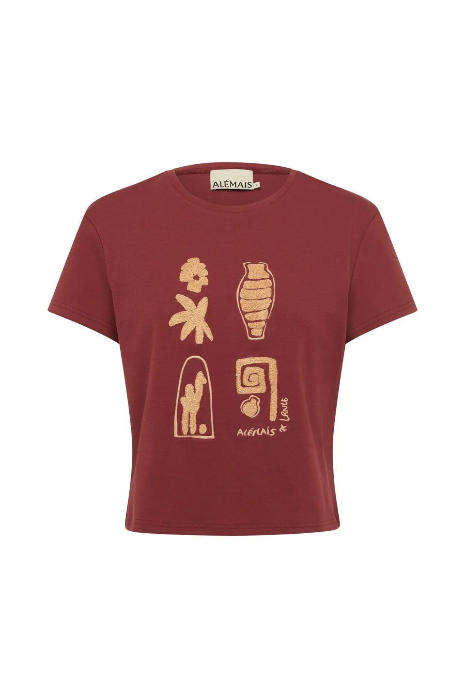 Alemais Laurence Chenille tee-shirt ajusté XS-XXL brodé