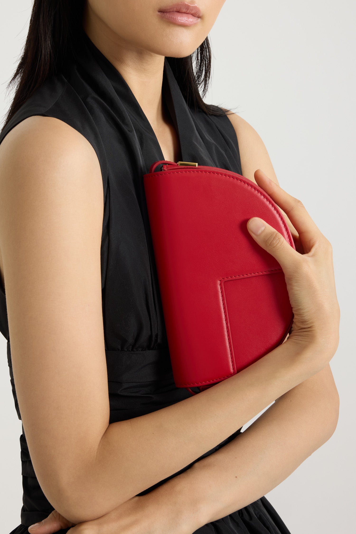 Patou BA024 sac rouge cuir petit bandoulière