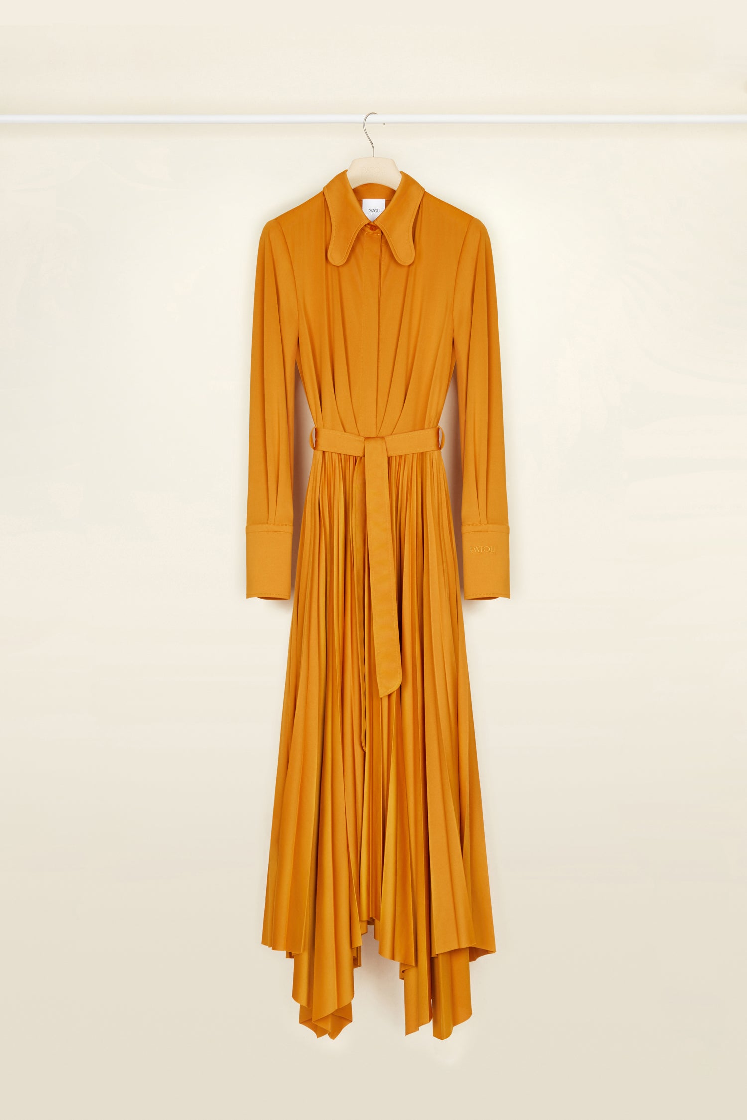 Patou DR075 robe chemise jersey cannelle Cinnamon