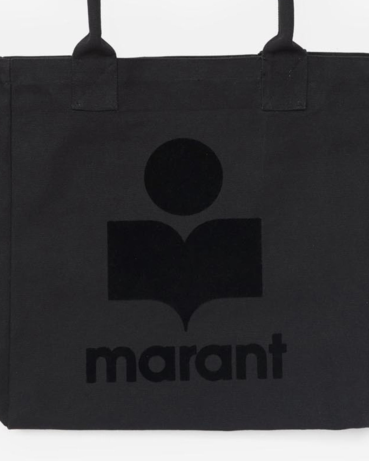 Isabel Marant Yenky Sac cabas noir coton logo