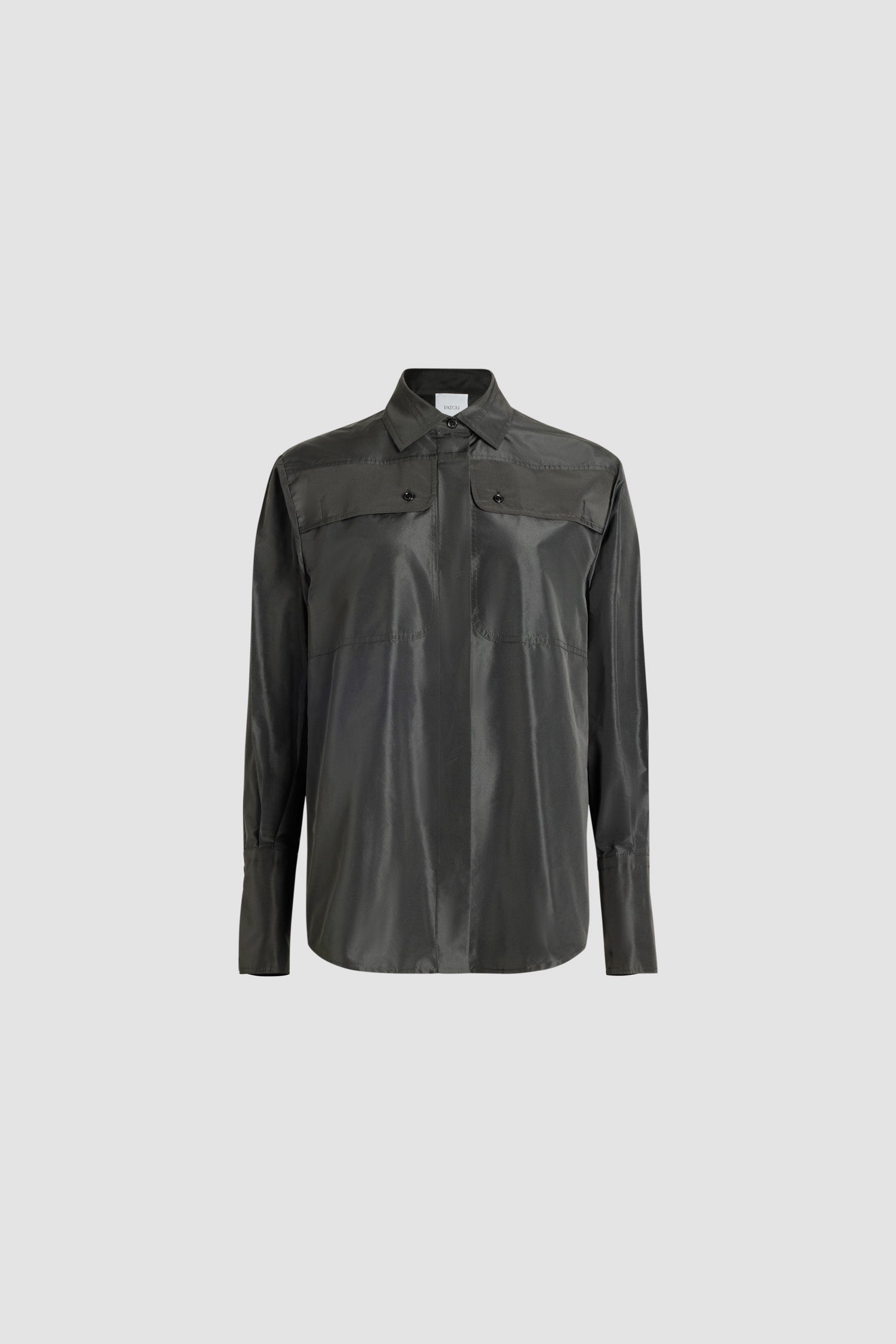 Patou BL035 chemise safari faille recyclée noire 34-44