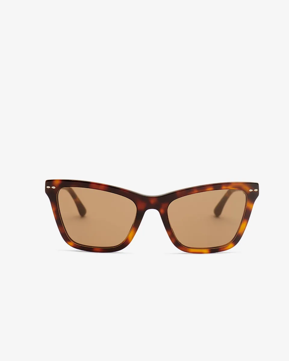 Isabel Marant Leyna lunettes de soleil cat eye havane marron