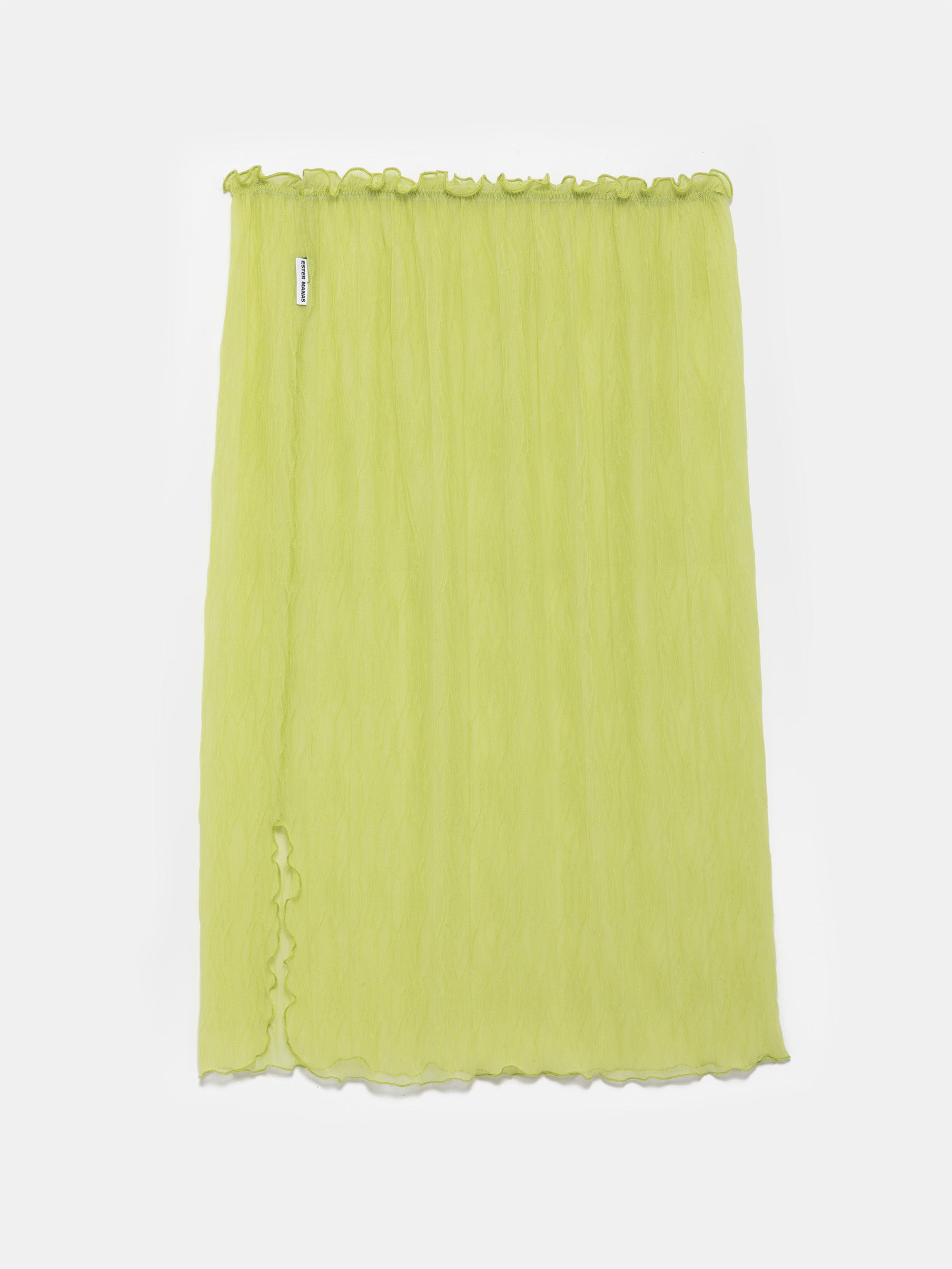 Ester Manas Pistachio Crumpled Easy Skirt jupe vert midi