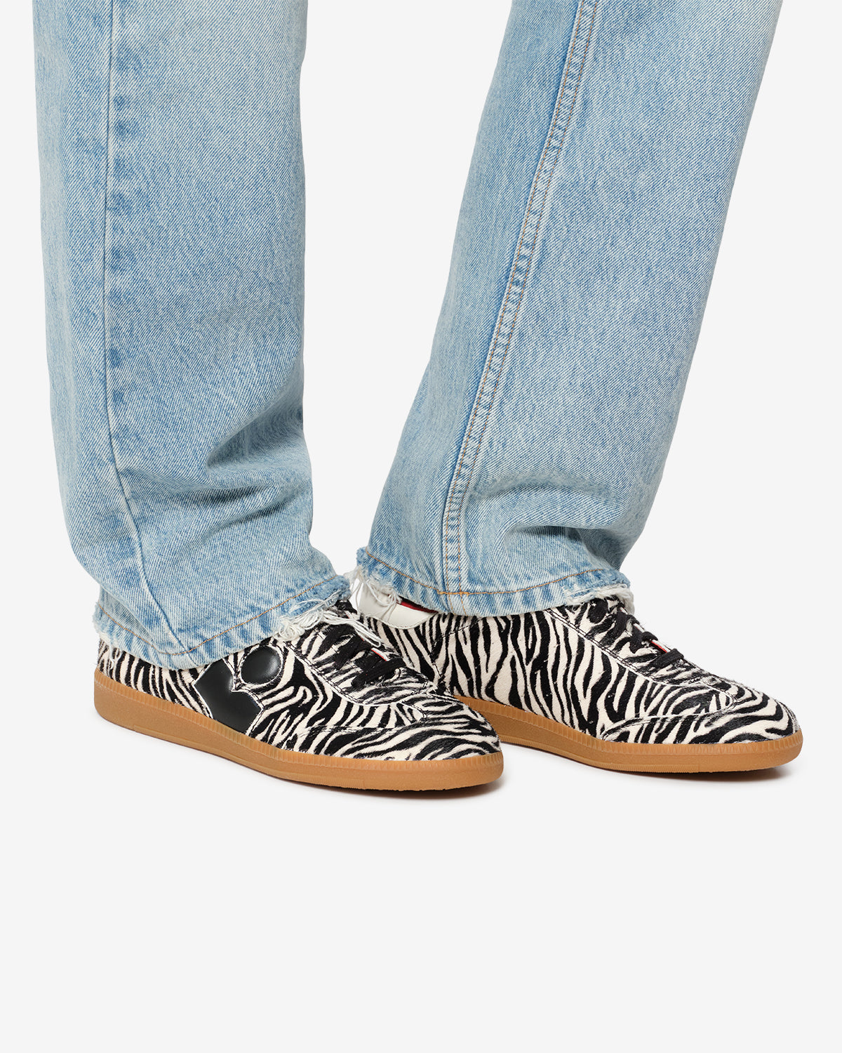 Isabel Marant Bryce baskets basses zèbre pony