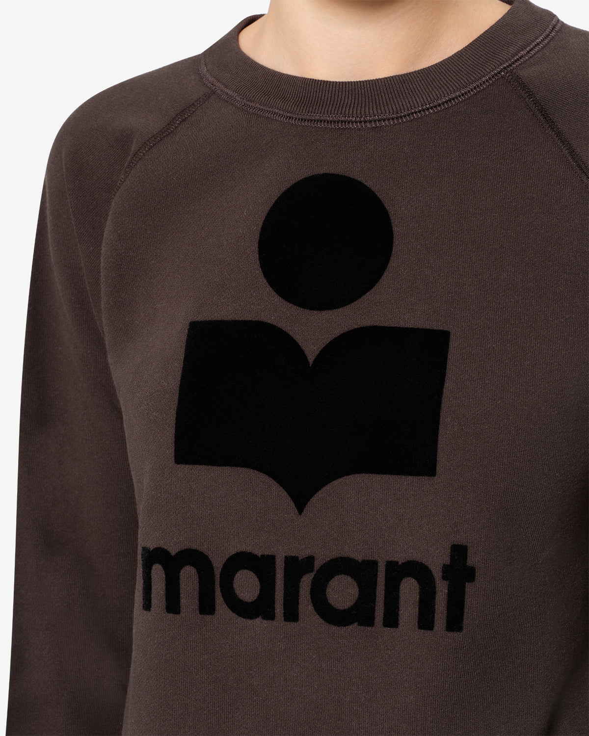 Isabel Marant Millyny SW0160FA sweat coton noir délavé