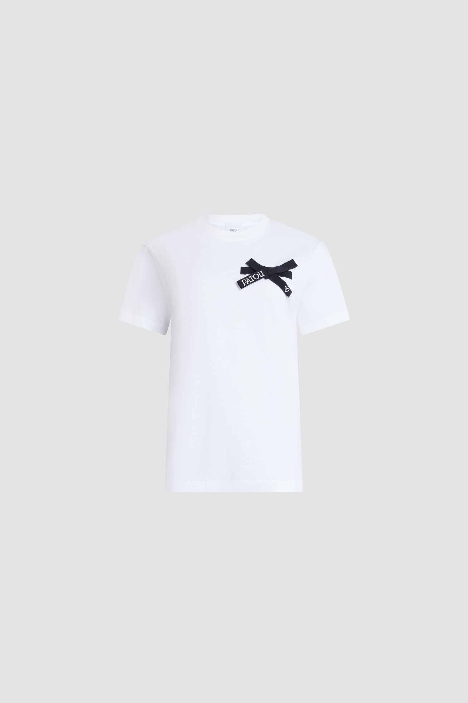 Patou JE185 t-shirt noir coton bio nœud XS-XL