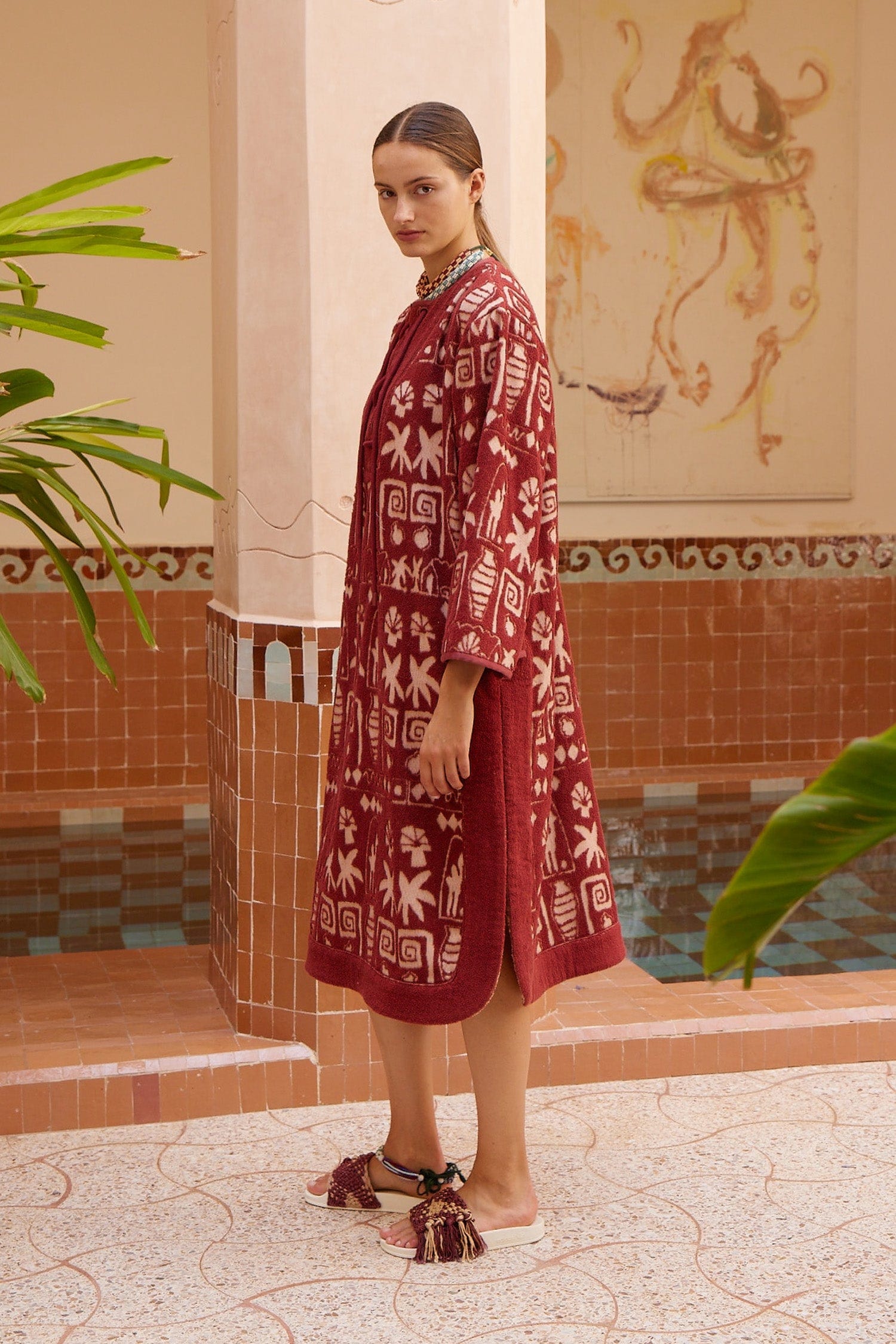 Alemäis Maya Midi Coverup robe midi coton bio
