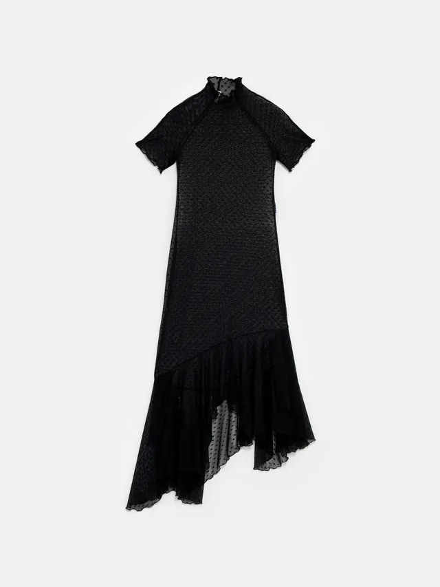 Ester Manas Easy Dress robe maxi noire à pois