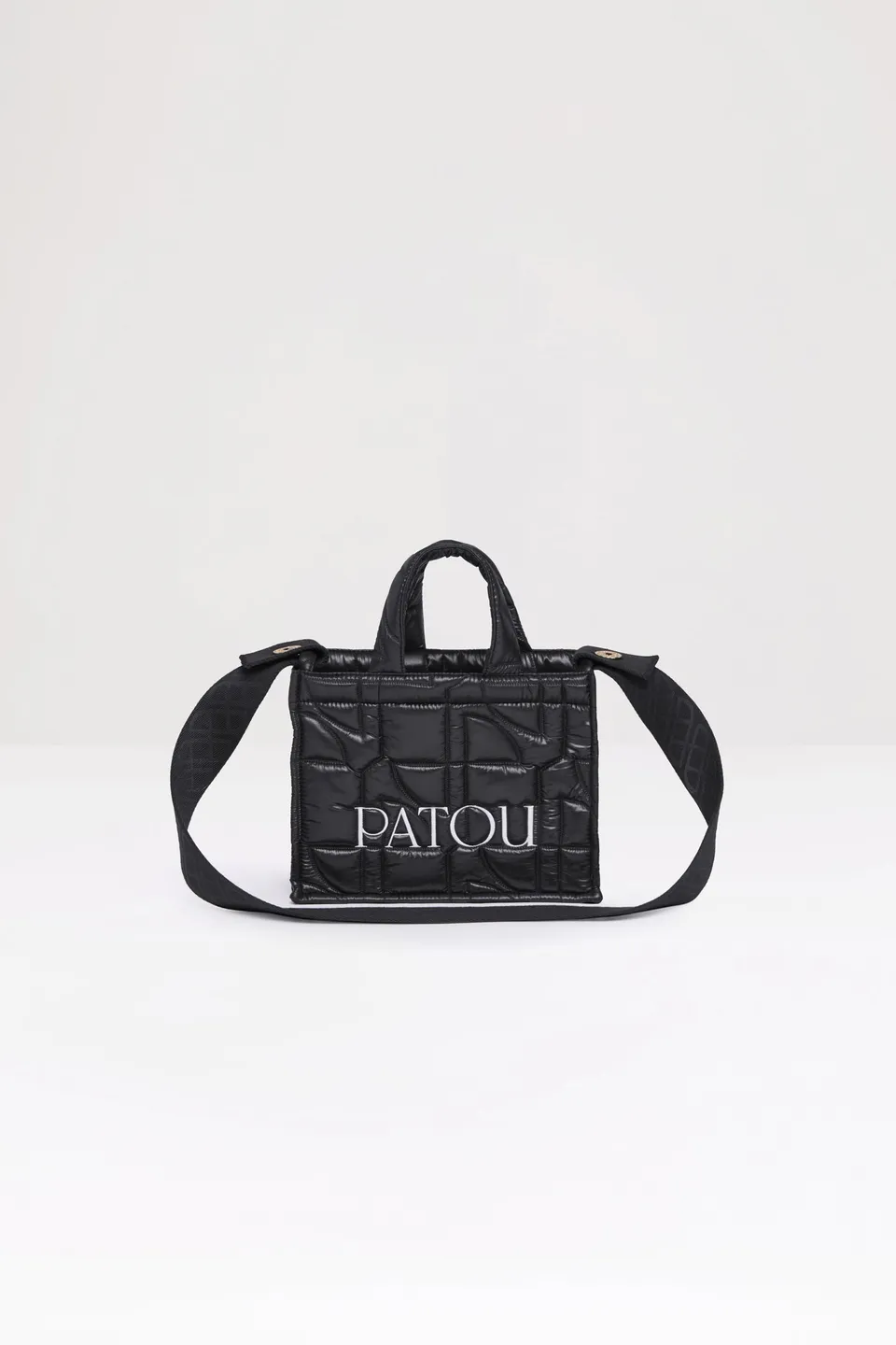 Patou AC025 sac cabas tote matelassé noir polyamide recyclé