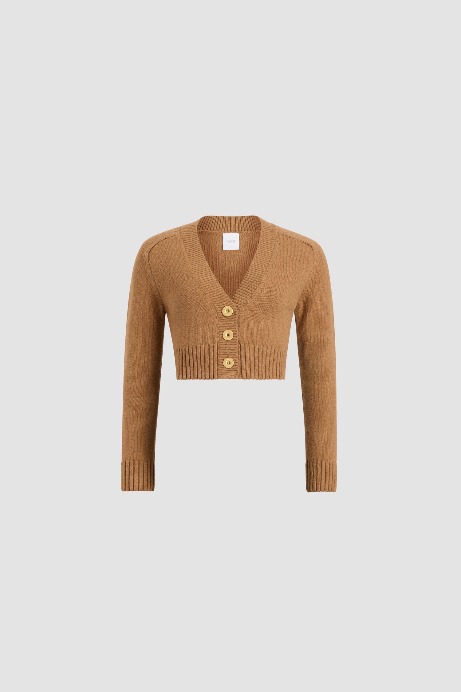 Patou Cardigan KN277 gilet laine nutmeg XS cachemire
