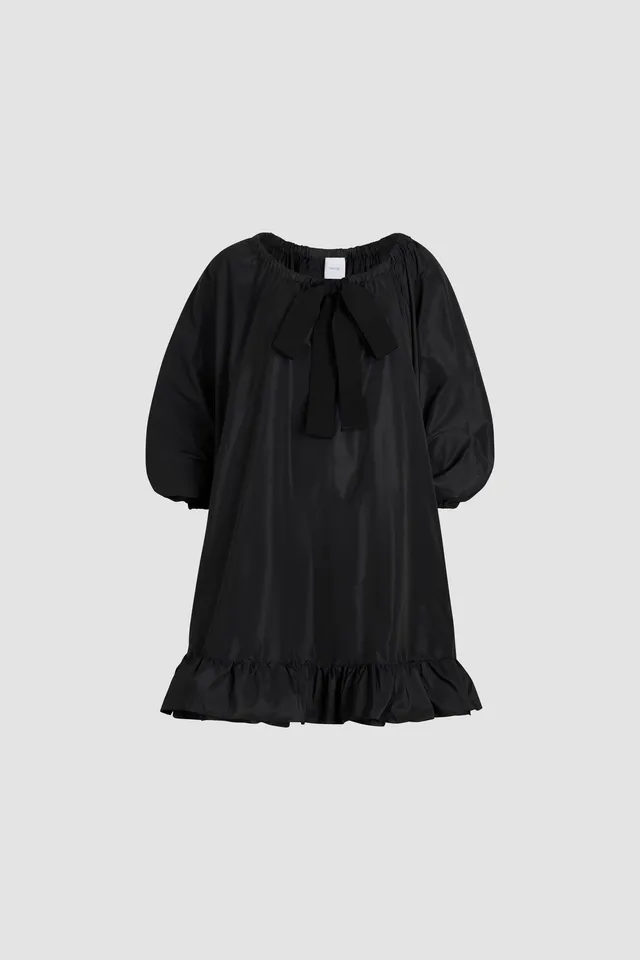 Patou DR108 robe faille recyclée volants noir 38