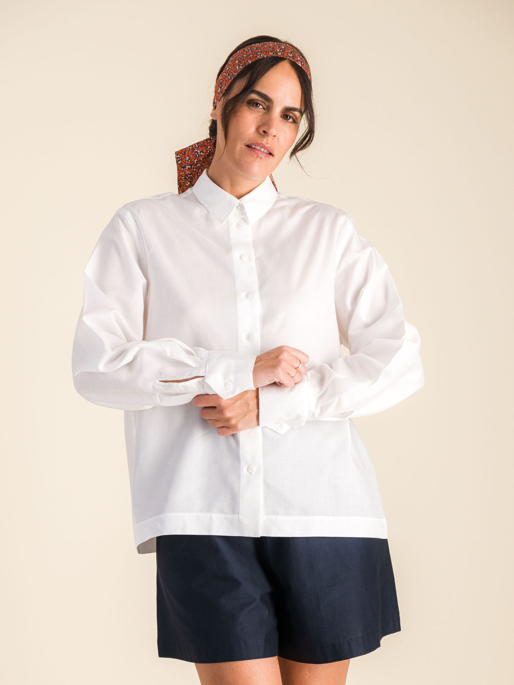 Anahide Saint André Azadeh chemise blanche oversize coton
