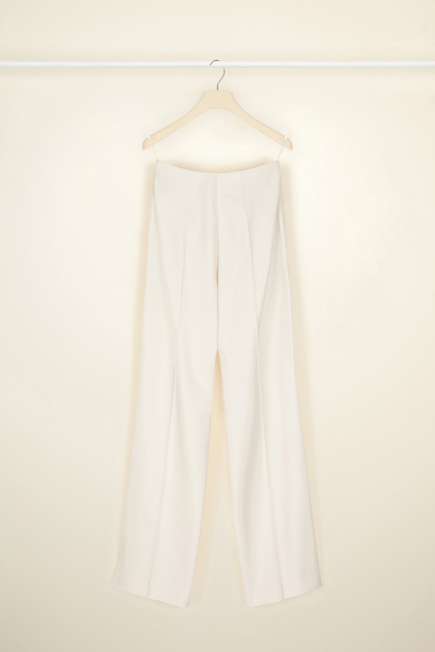 Patou A20TR0020005093C pantalon droit Champagne laine eco