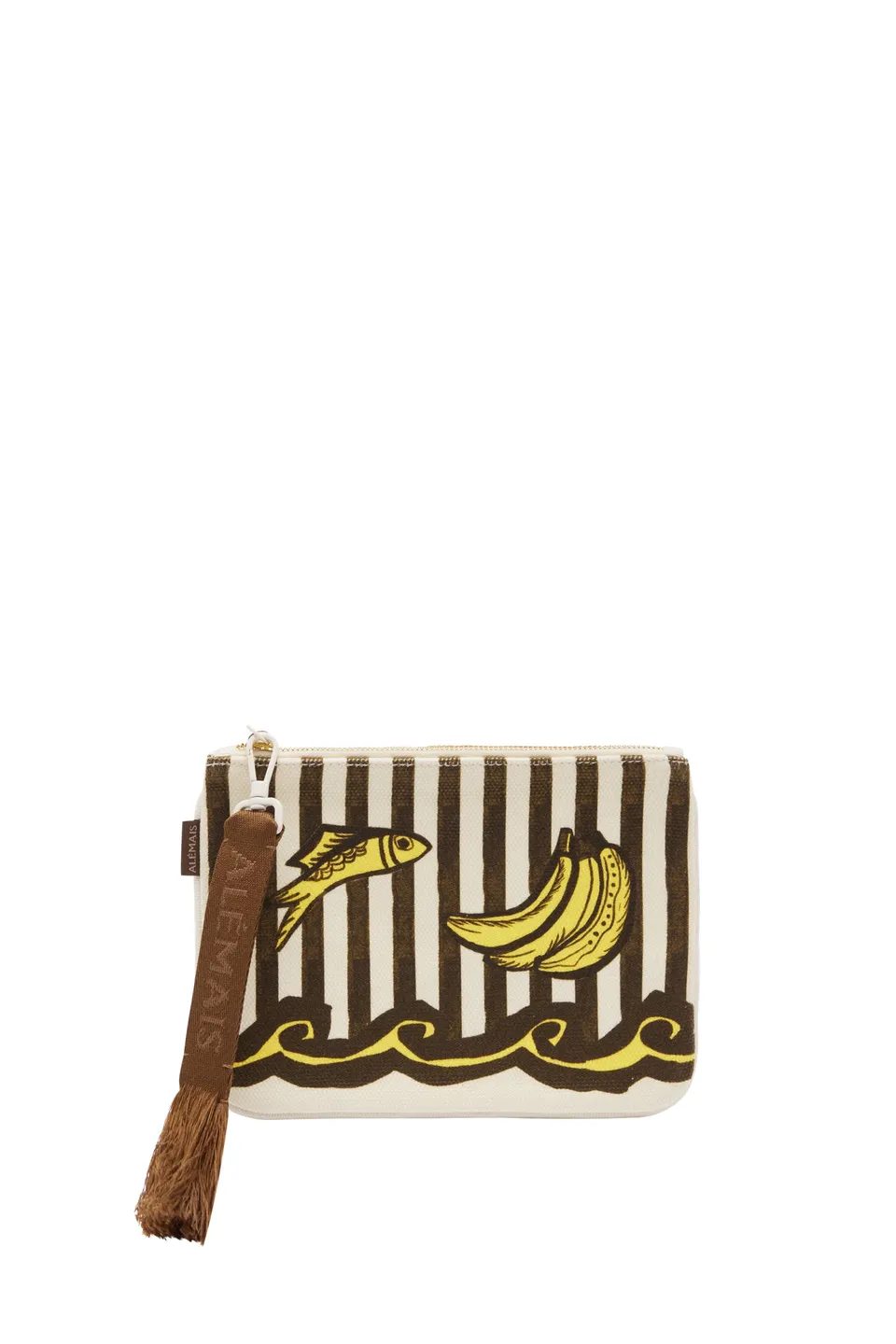 Alemaïs Mona Clutch pochette toile imprimée OS