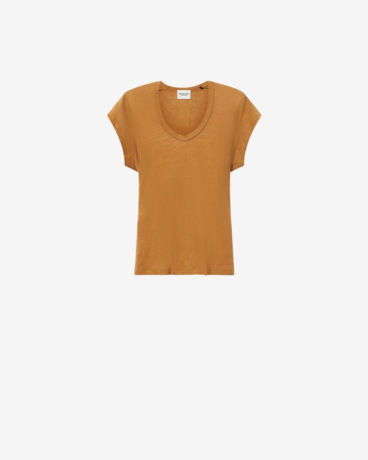 Isabel Marant Zankou TS0014FB t-shirt lin doré col V