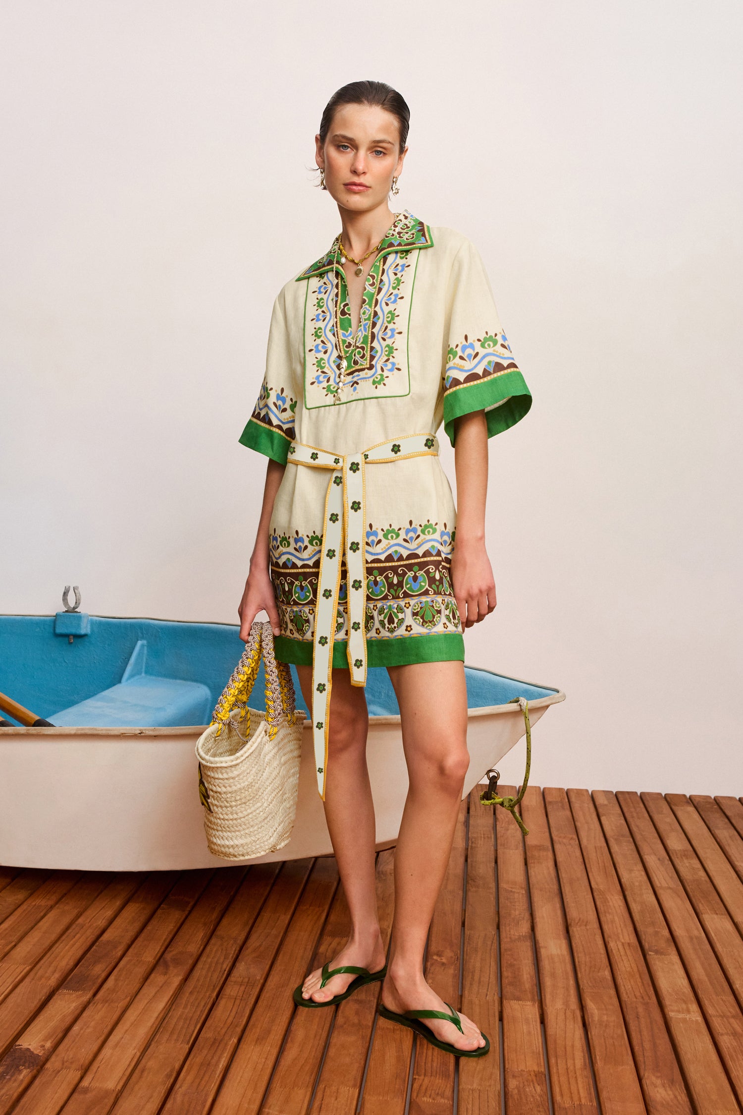 Alemäis Bridgette Mini Shirtdress robe chemise chanvre