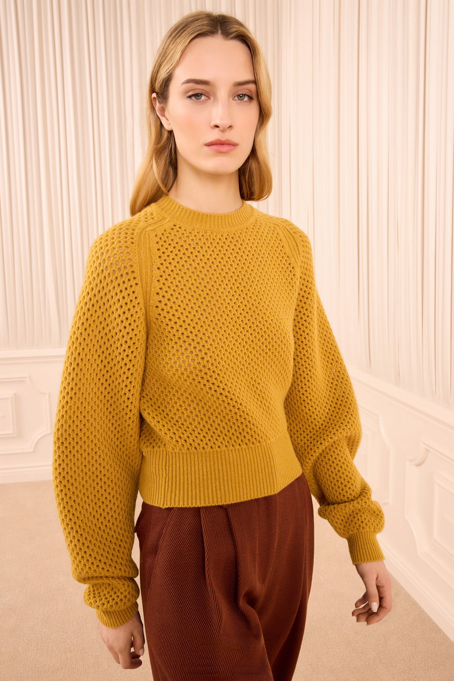Ulla Johnson Ronan pull Turmeric jaune laine