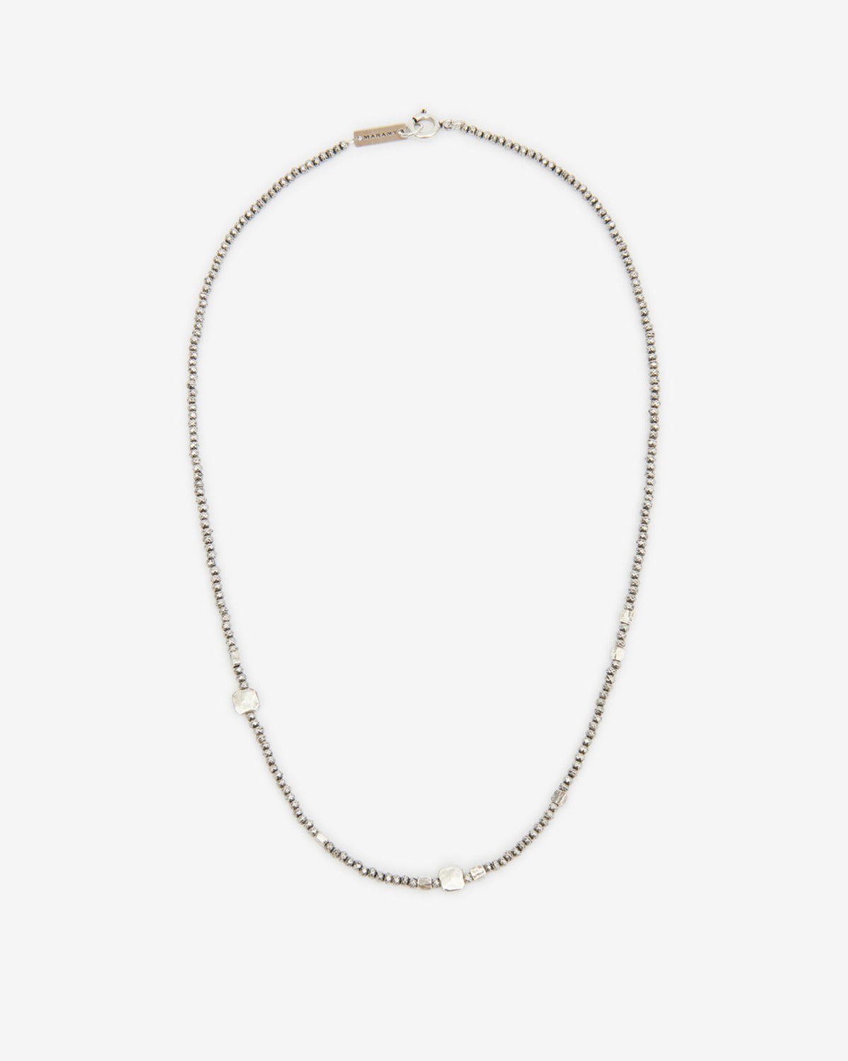 Isabel Marant Gary CO0159HA collier argent perles 53 cm