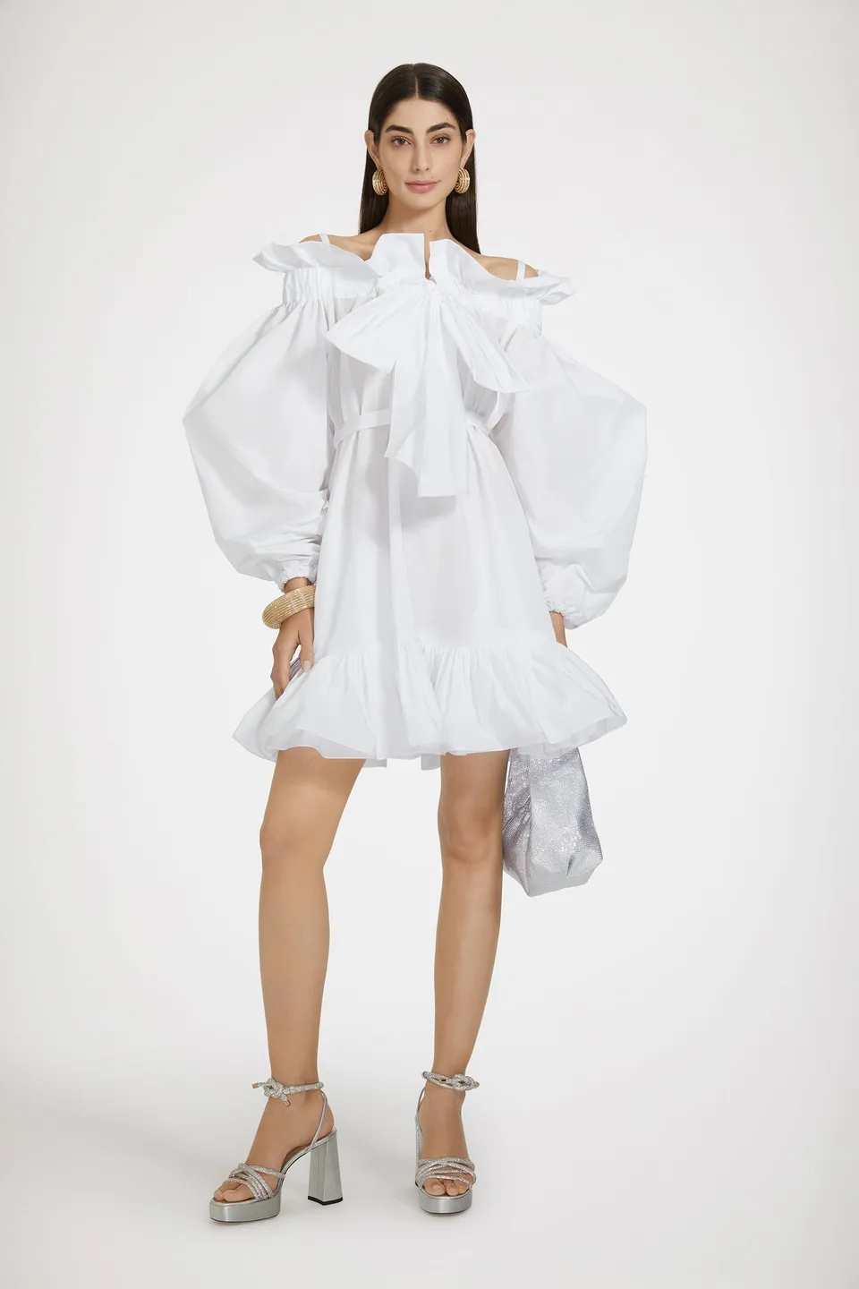 Patou P24DR1430011001W robe mini faille White