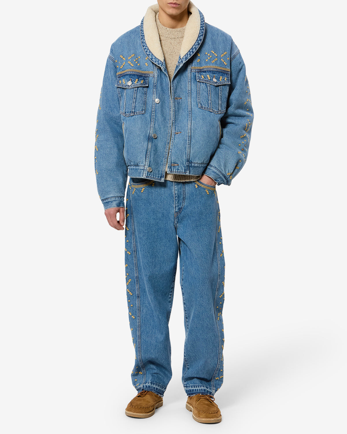 Isabel Marant Jackson VE0534HB veste denim bleu clair