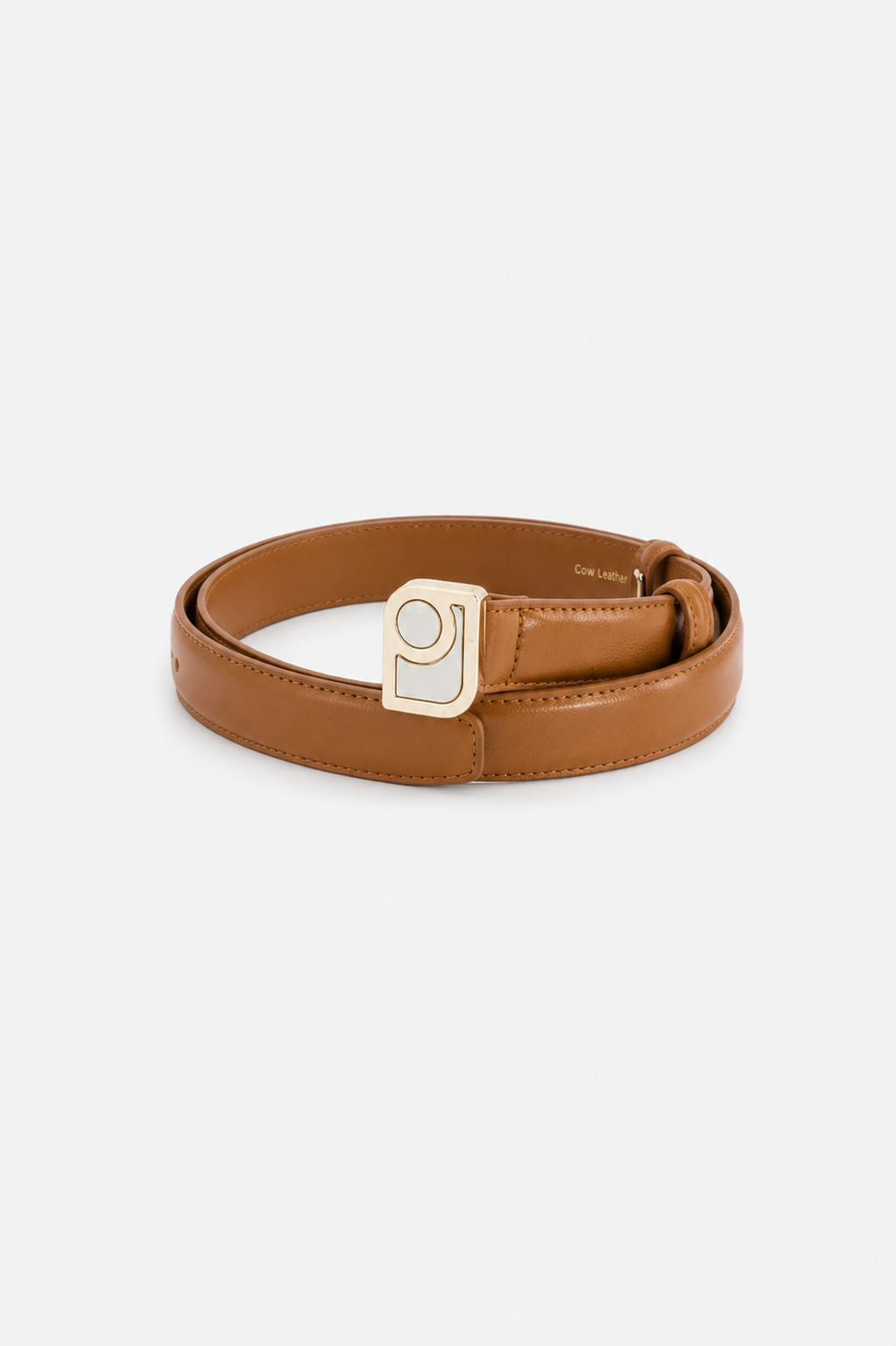 Paul & Joe Sacs ceinture cuir agneau boucle logo ROSEE