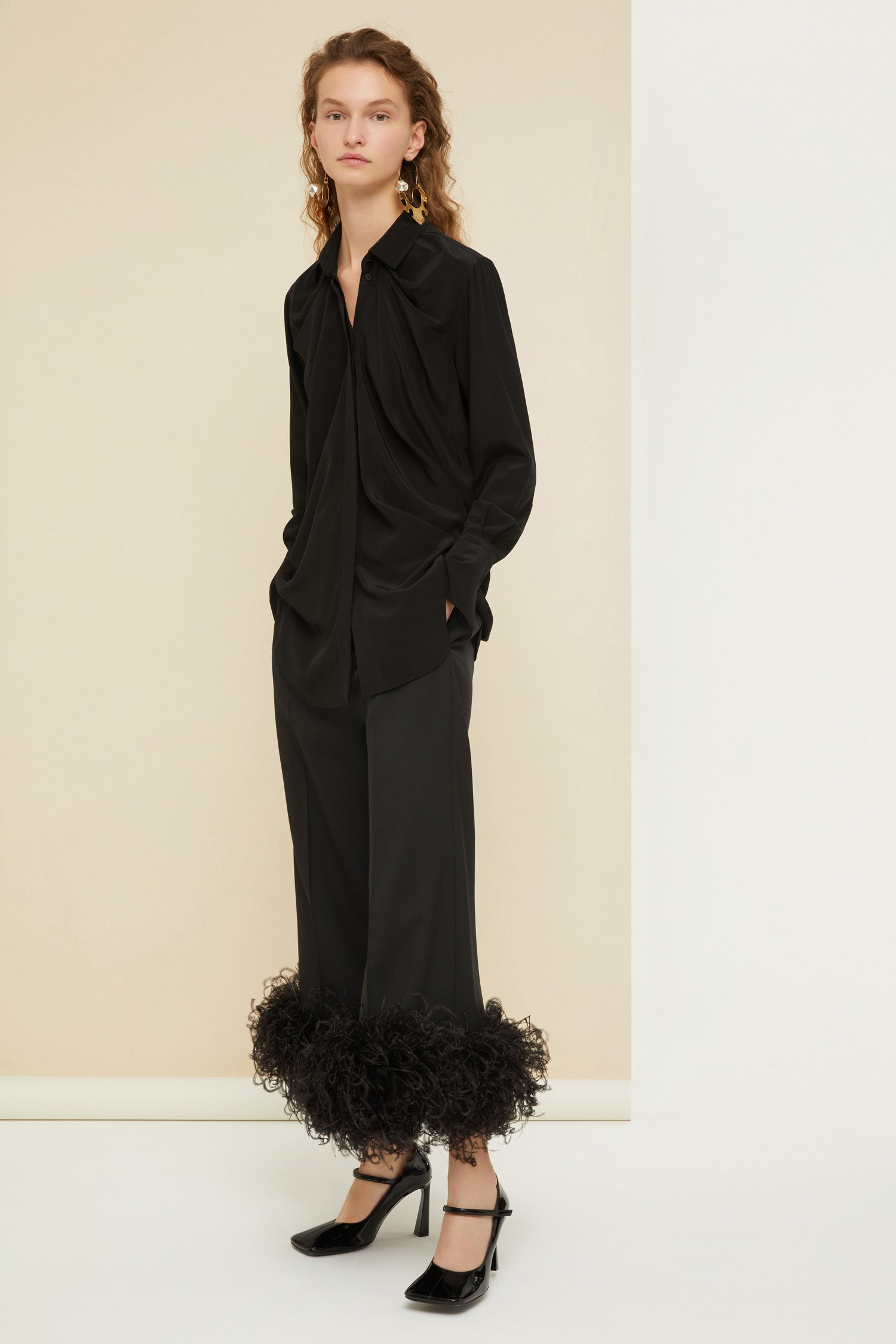 Patou Mary Jane P21FO007 escarpins noirs vernis