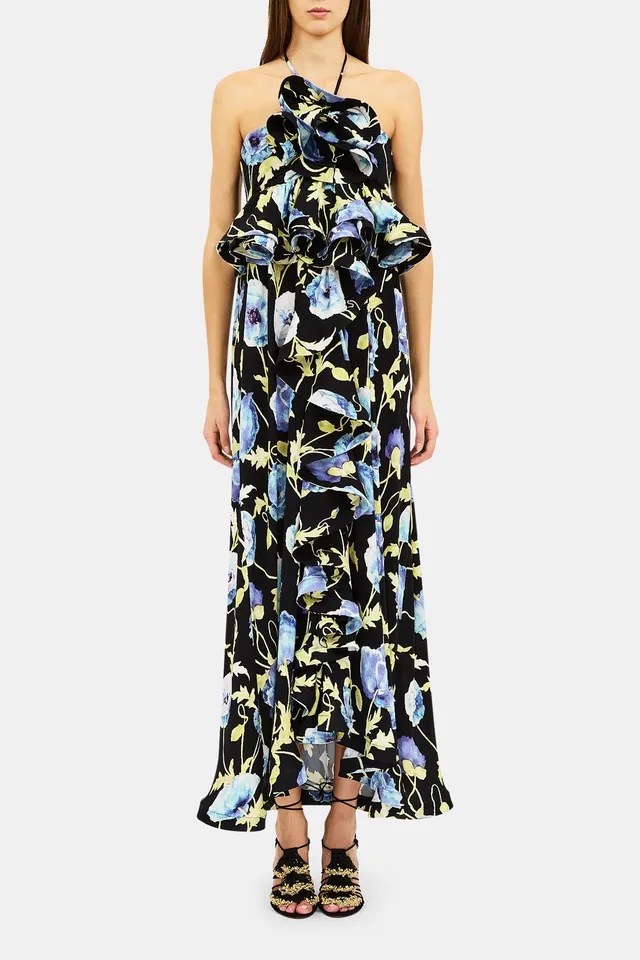 Ulla Johnson Leonie SP270835 robe maxi Moon Garden halter