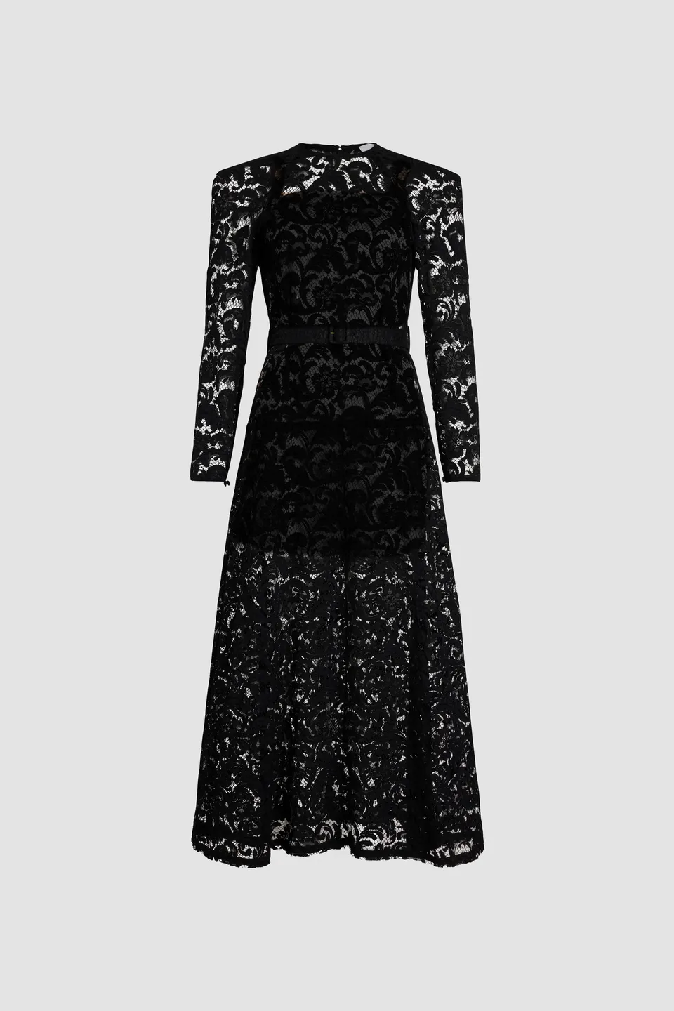 Patou DR146 robe maxi dentelle noire coton bio