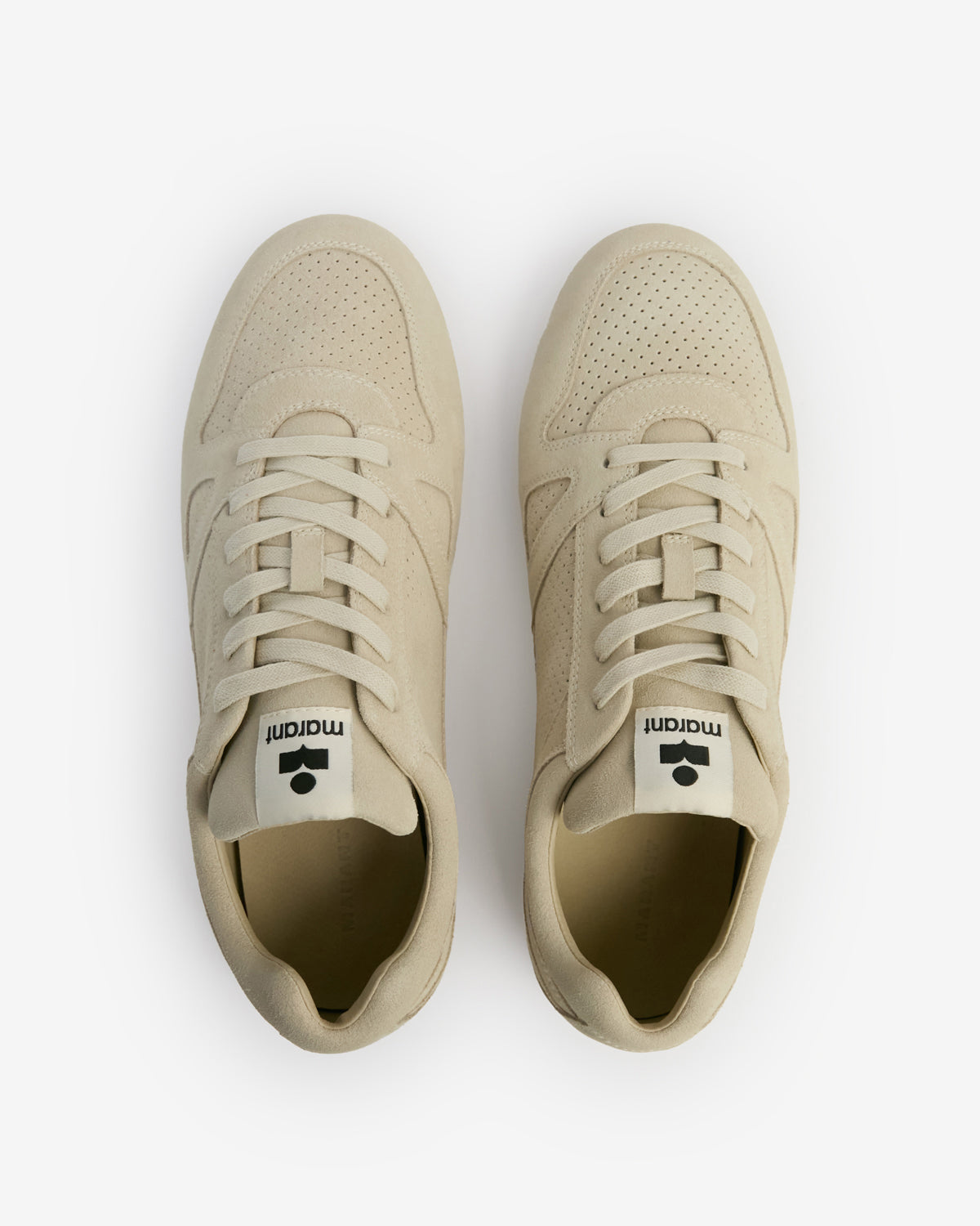 Isabel Marant Sennyh baskets beige cuir suède homme