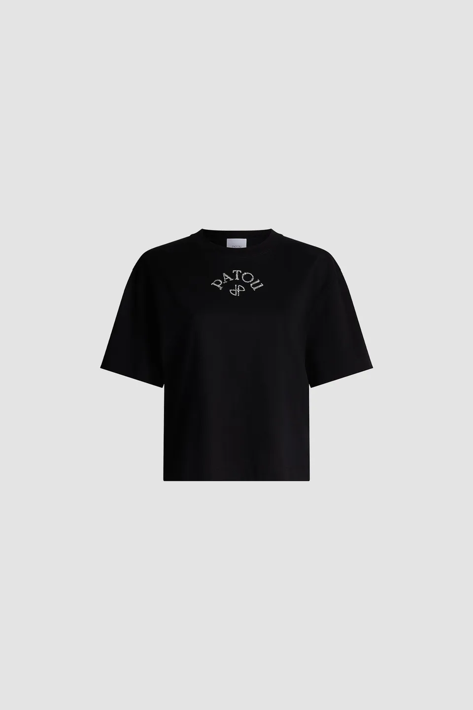 Patou JE214 polo t-shirt coton bio noir manches courtes