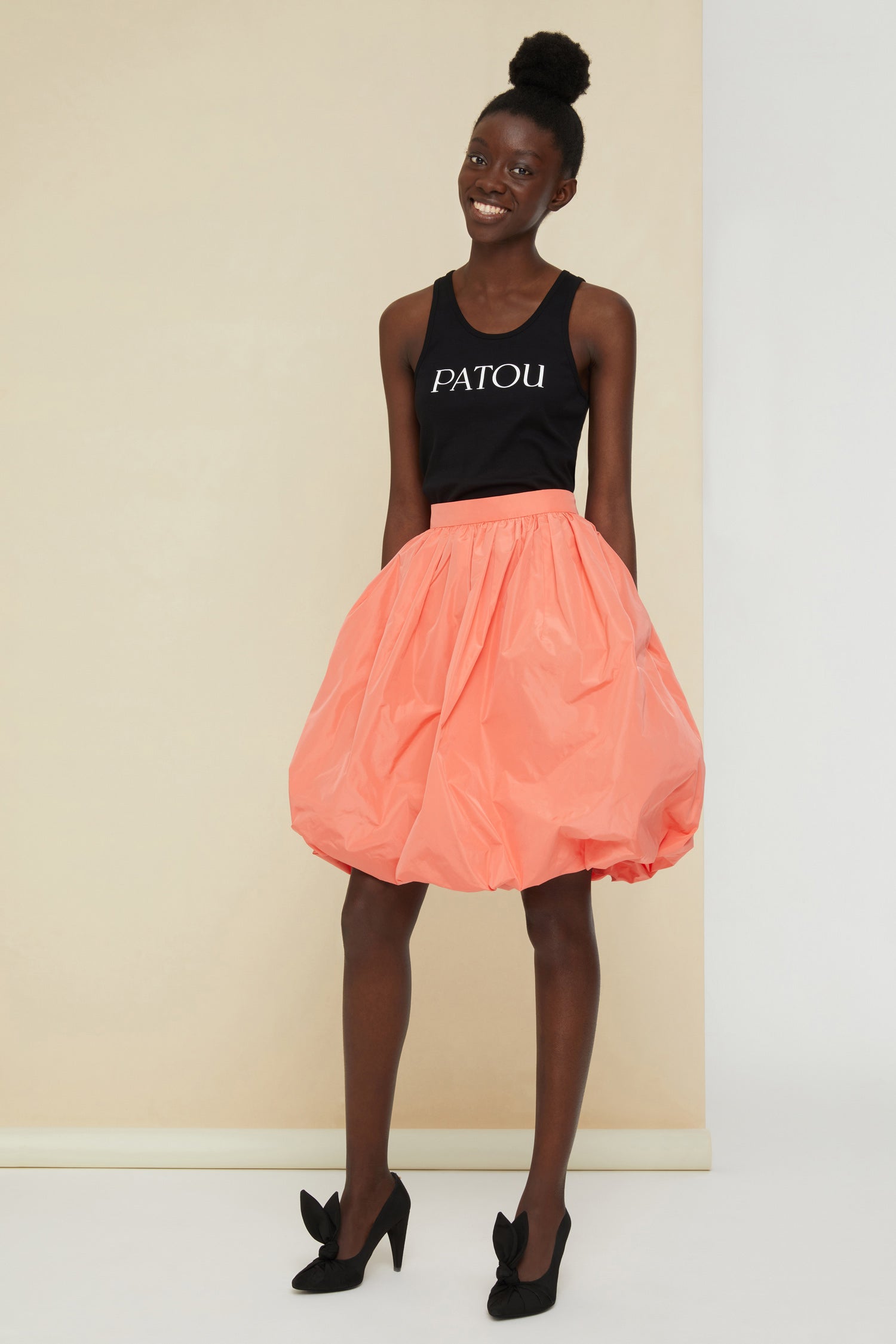 Patou A20SK0030011206T jupe boule faille Tangerine
