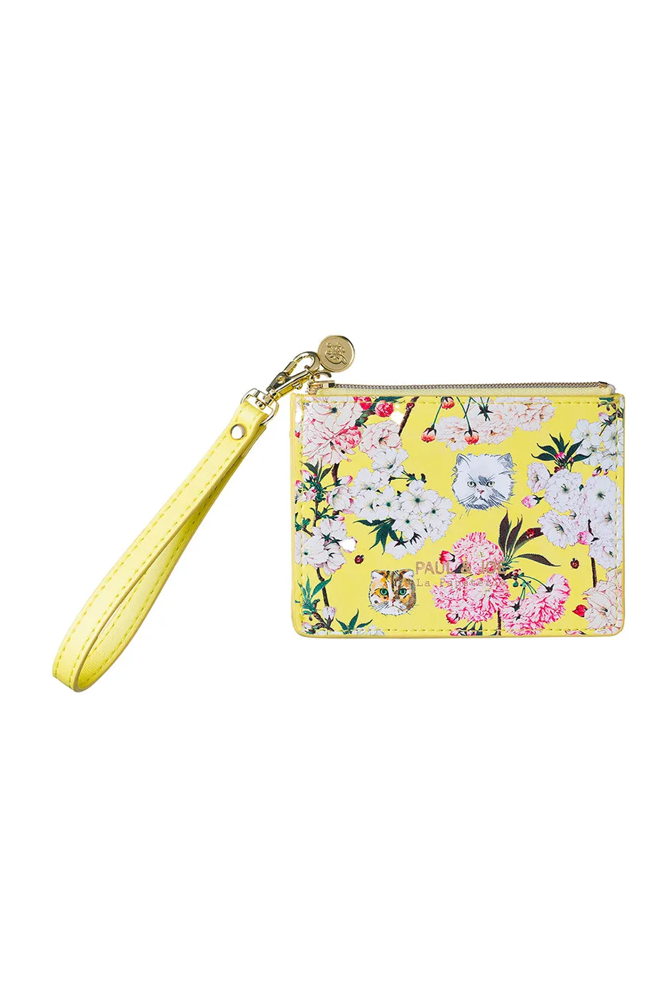 Paul & Joe Gipsy porte-cartes jaune fleurs TU