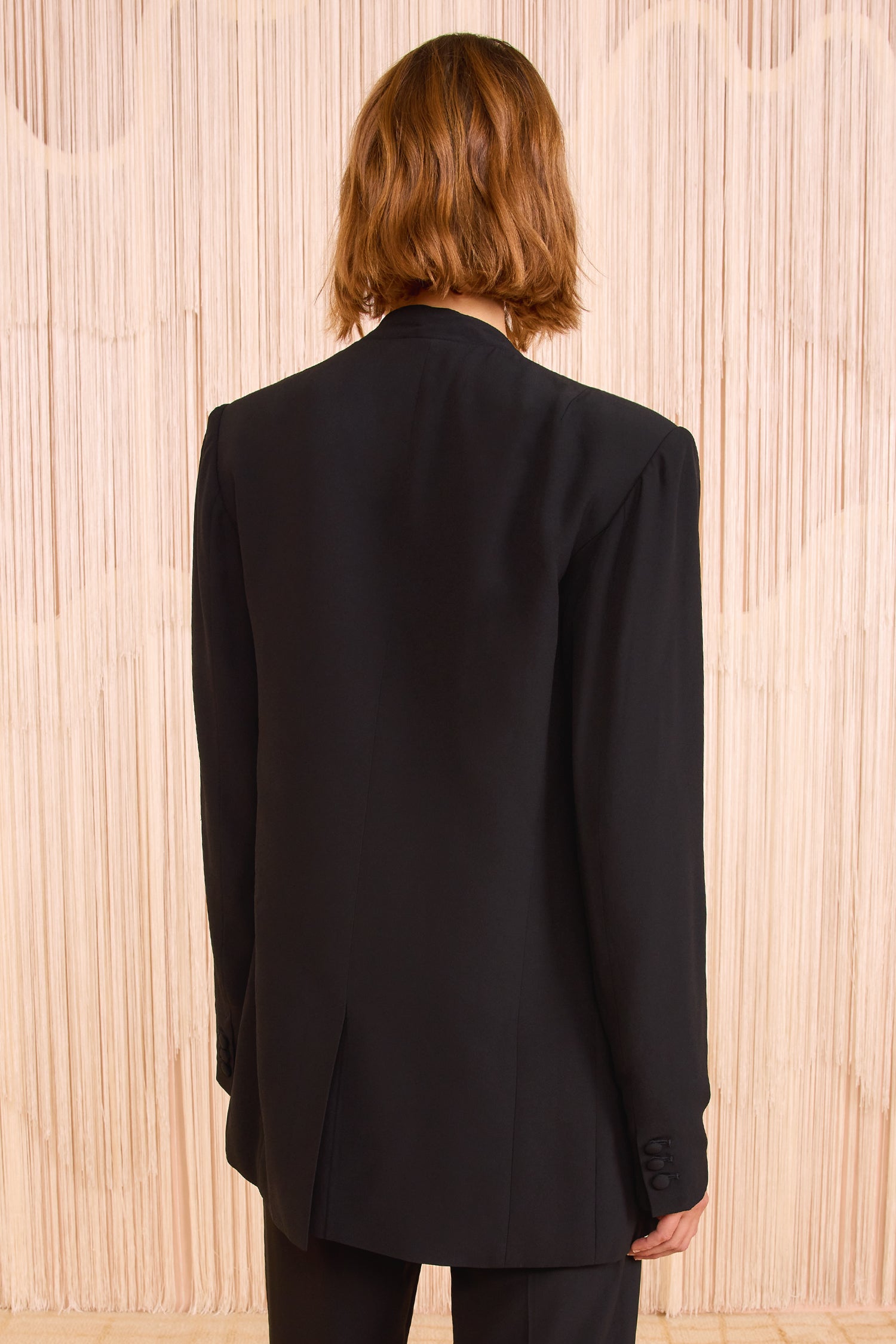 Ulla Johnson Elea blazer noir drapé viscose