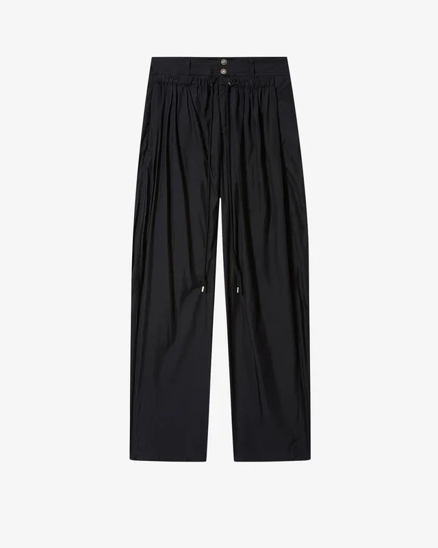 Isabel Marant Inaya Pantalon Large Noir Fluide 36